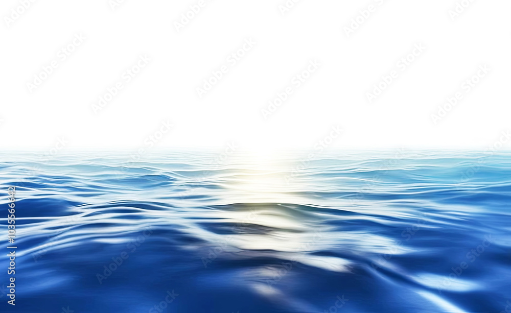 Shiny blue water surface with sun reflection Shiny blue water surface with sun reflection