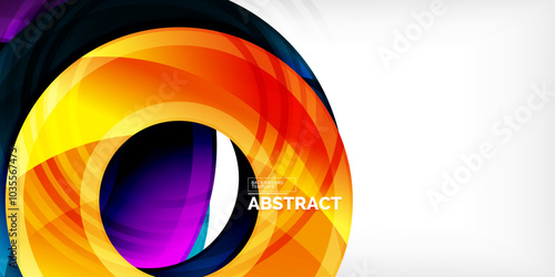 Circles, round elements, ring shapes premium background. Vector Illustration For Wallpaper, Banner, Background, Card, Book Illustration, landing page