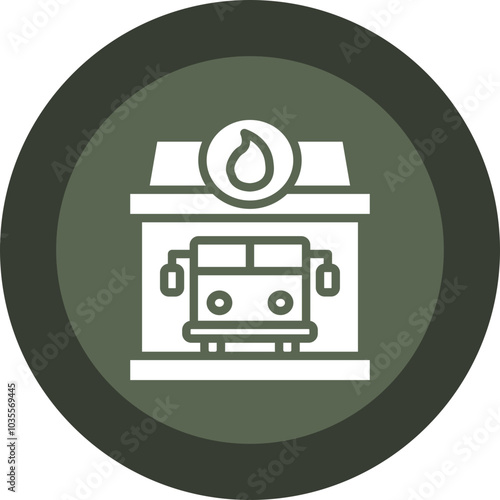 Fire Station Icon Design