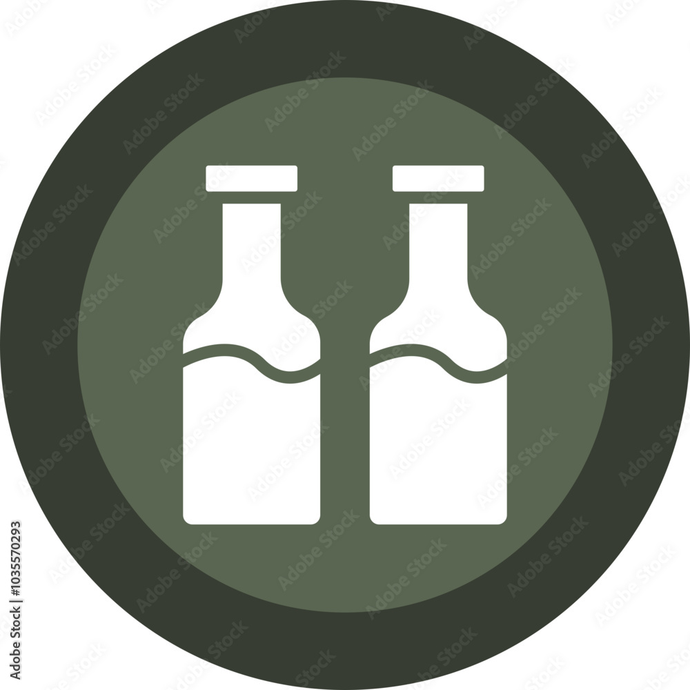 Bottles Icon Design Bottles Icon Design