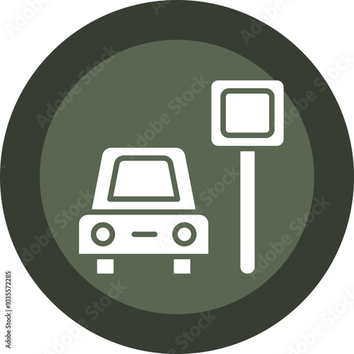 Car Park Icon Design