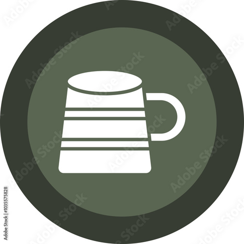 Wooden Mug Icon Design