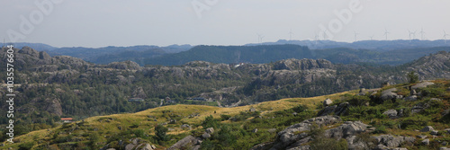 View from a small mountain in Egersund, Norway. photo