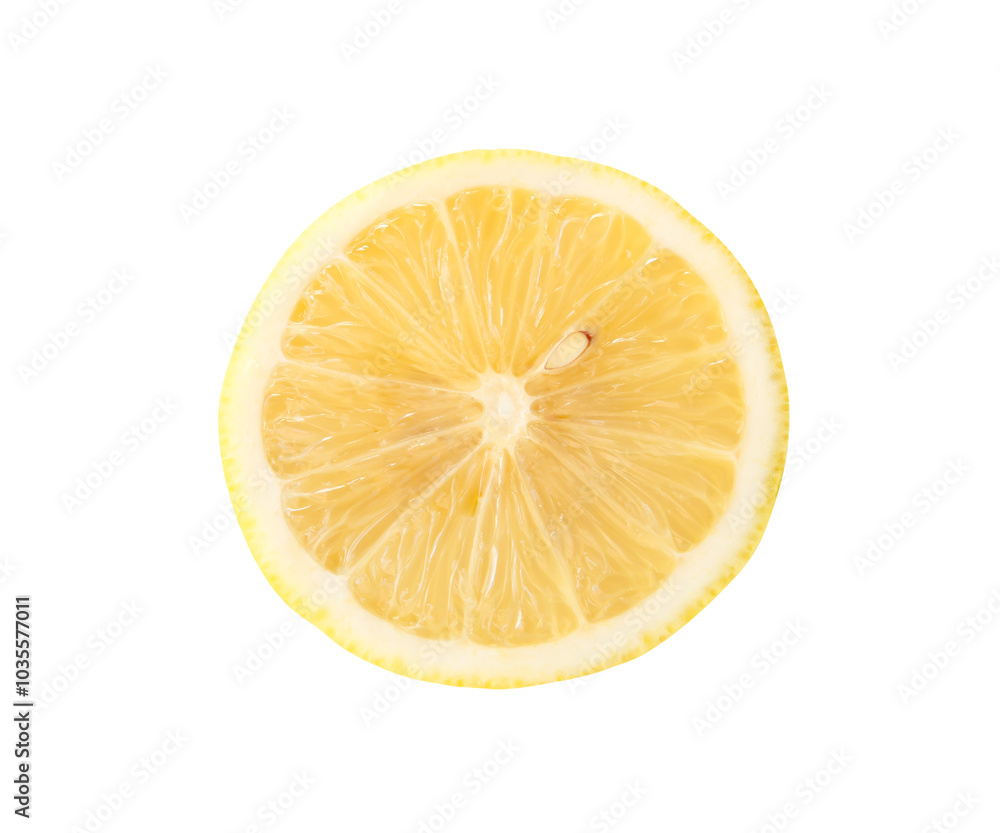 Top view of fresh ripe yellow lemon fruits in half isolated with clipping path in png file format Top view of fresh ripe yellow lemon fruits in half isolated with clipping path in png file format