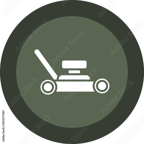 Lawnmower Icon Design