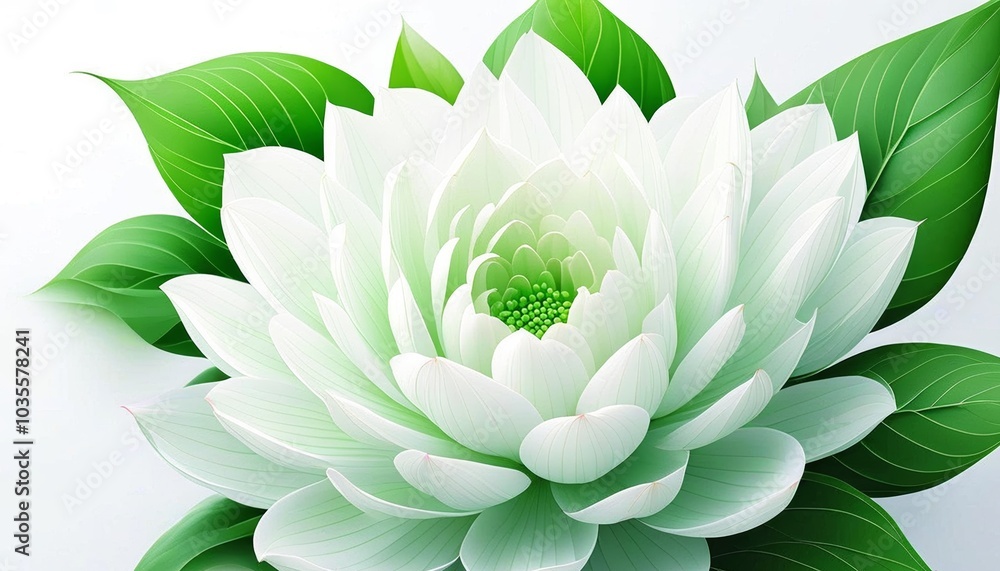 Minimalist leaf and flower wallpaper image Minimalist leaf and flower wallpaper image