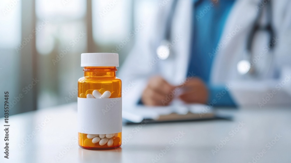 Close-up of hands pouring pills from a prescription bottle into a small container Close-up of hands pouring pills from a prescription bottle into a small container