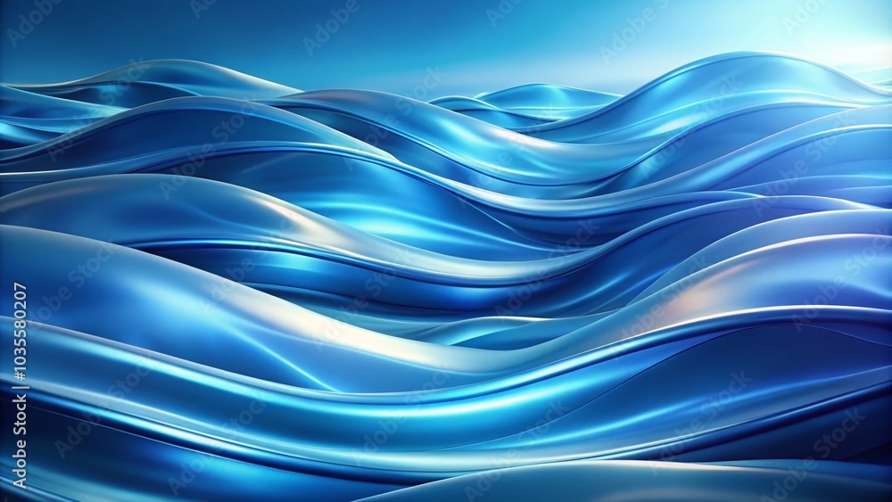 Abstract Blue Smooth Wave Background for Modern Design and Digital Art Abstract Blue Smooth Wave Background for Modern Design and Digital Art