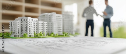 Exploring innovative architectural designs and business collaborations through miniature models in urban development projects