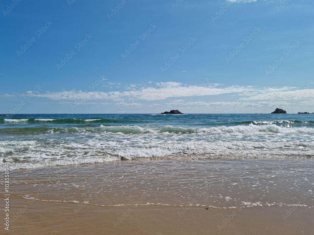 This is Sampo Beach in Gangwon-do, South Korea. This is Sampo Beach in Gangwon-do, South Korea.