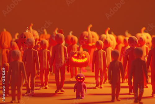 Wallpaper Mural Halloween creative 3d illustration Torontodigital.ca