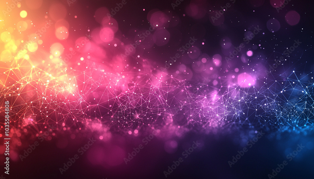 Bright glowing night sky, futuristic galaxy celebration decoration generated by AI Bright glowing night sky, futuristic galaxy celebration decoration generated by AI