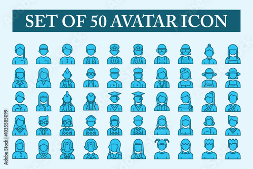  1 sett of icon avatar collection