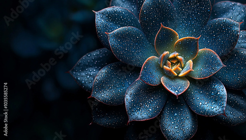 Beautiful pink flower in wet garden, elegance in nature generated by AI