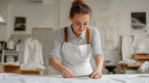 woman baking cookies