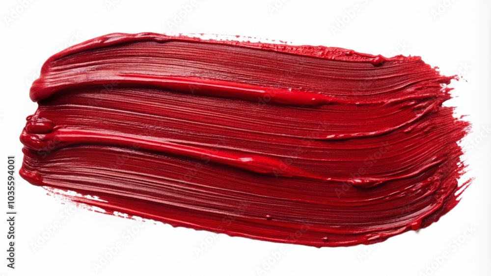 Thick Dark Red Acrylic Oil Paint Brush Stroke on Transparent Background for Artistic Projects Thick Dark Red Acrylic Oil Paint Brush Stroke on Transparent Background for Artistic Projects
