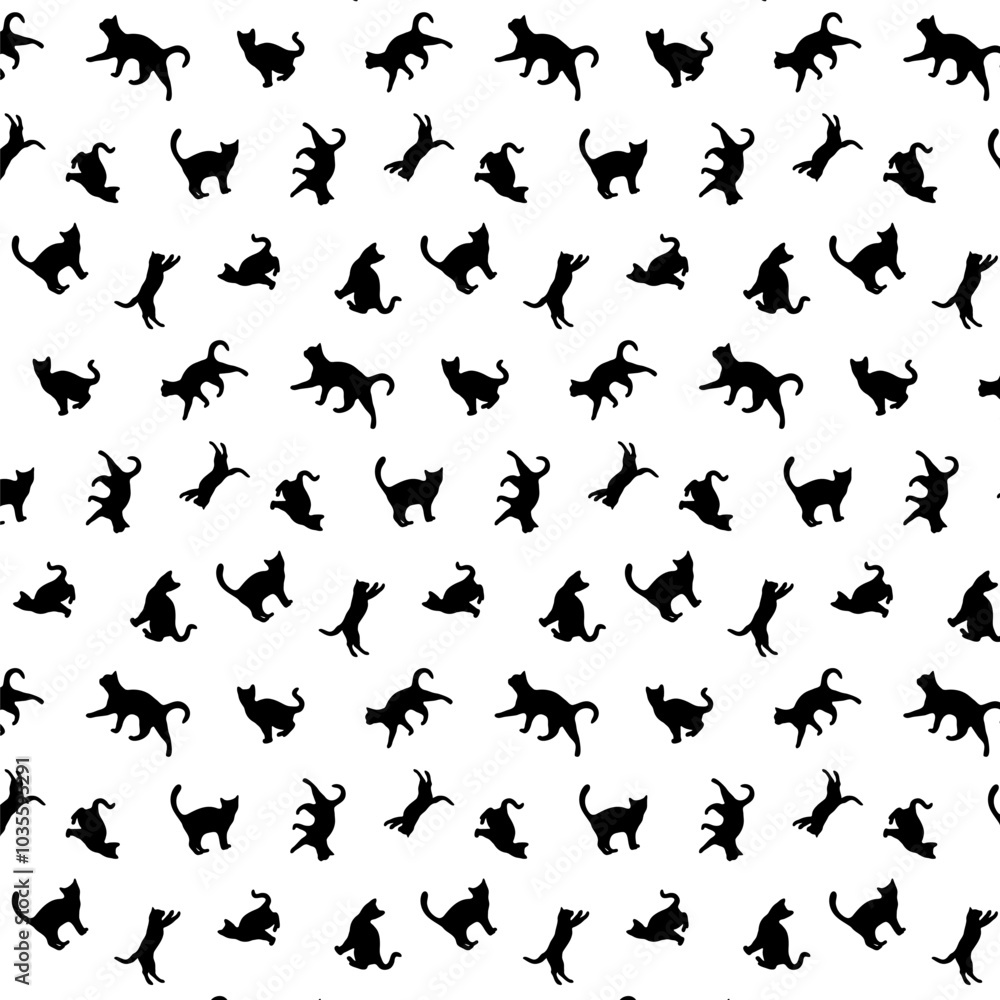 pattern with cats pattern with cats