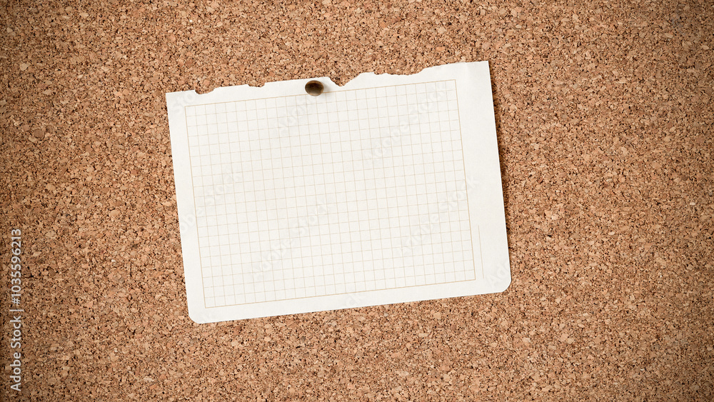 Colorful notepaper attached with pins to the wooden board Colorful notepaper attached with pins to the wooden board