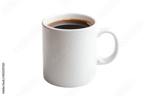 Ceramic Coffee Mug Isolated on a transparent Background Perfect for Product Advertising and Marketing Use photo