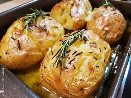 Sizzling Skillet Spuds: A Sensational Recipe for Garlic and Rosemary Potatoes photo