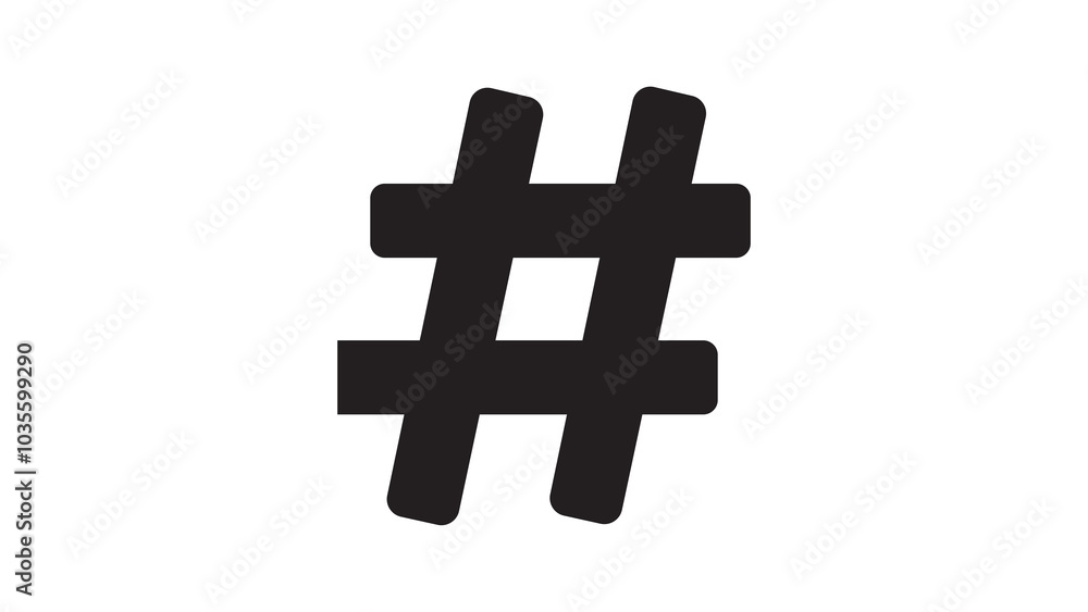Obraz premium hashtag icon
