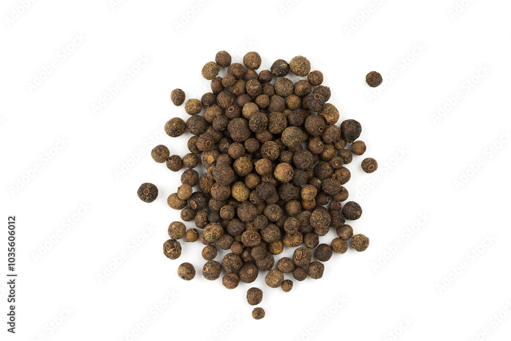 black peppercorns isolated on white background black peppercorns isolated on white background