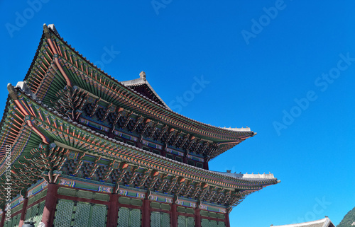 Canvas Print This is Gyeongbokgung Palace in Seoul, South Korea.