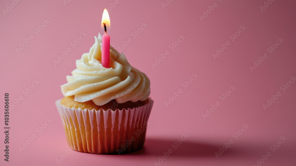 Celebration Cupcake with Candle Celebration Cupcake with Candle