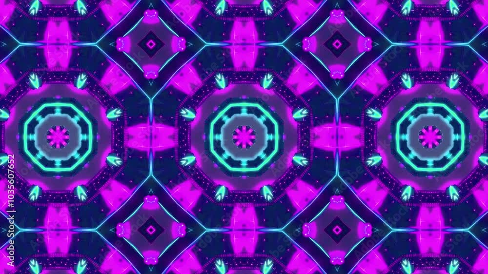 Pink and purple geometric pattern with floral shapes, creating a seamless retro wallpaper design Pink and purple geometric pattern with floral shapes, creating a seamless retro wallpaper design