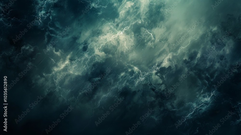 Fototapeta premium lightning dark cloud effect