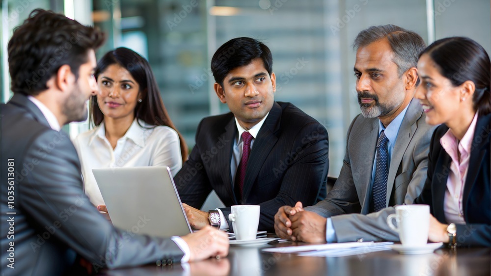 Indian executives engaged in a strategic discussion around a conference table.
Indian executives engaged in a strategic discussion around a conference table.