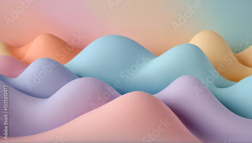 Image of paper in pastel colors with soft transitions