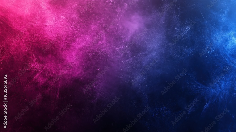 Obraz premium Abstract vibrant pink and purple colors with dark blue textured wall background. Modern artistic design with soft pastel hues, creating a harmonious blend of abstract shapes and textures, ideal for di