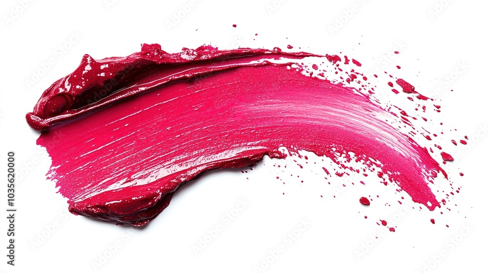 Pink lipstick on a white background. Close-up.
Pink lipstick on a white background. Close-up.