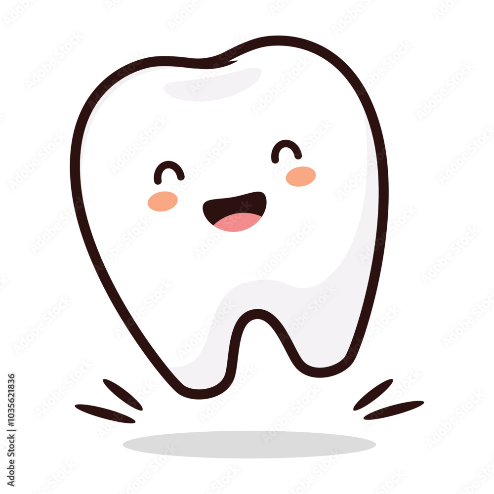 Dental a cartoon tooth cute vecter mascot medicine Dental a cartoon tooth cute vecter mascot medicine