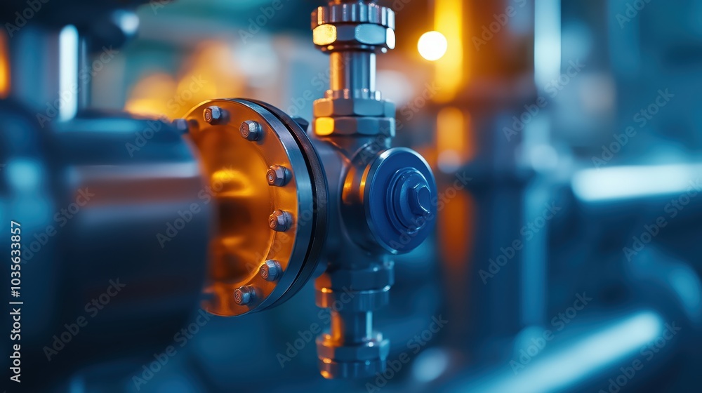 custom made wallpaper toronto digitalClose up view of intricate industrial metalwork machinery including pipe valves control systems and fluid transportation components in a factory or production facility setting