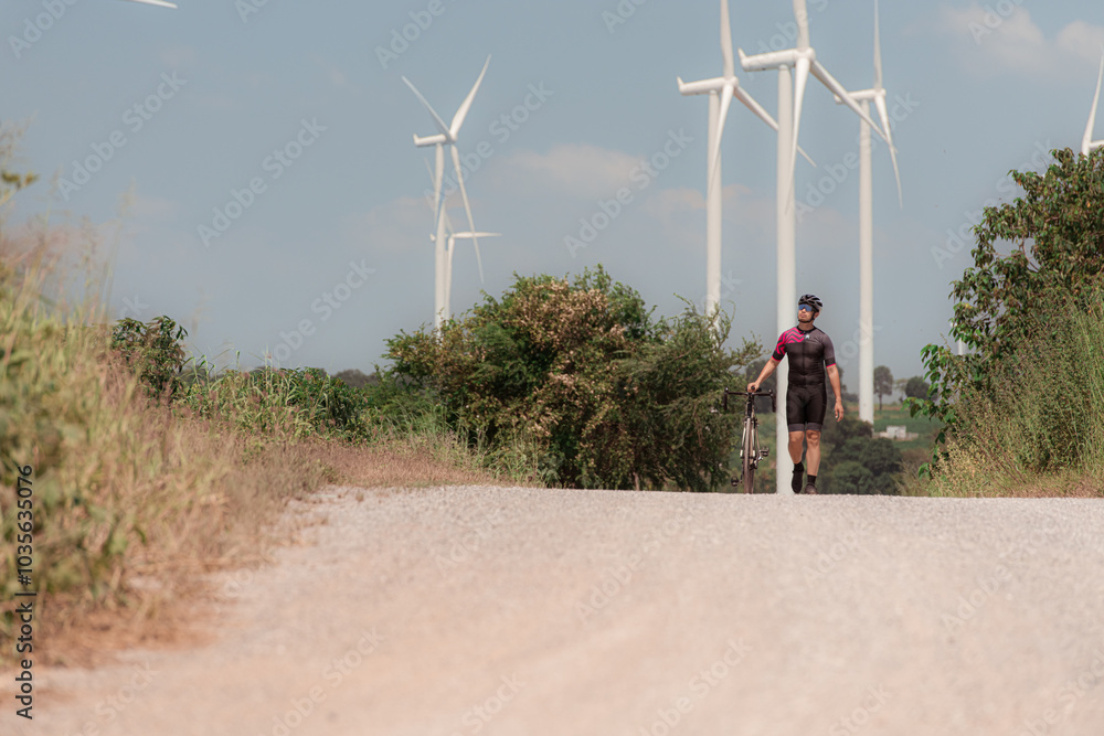 custom made wallpaper toronto digitalCyclists are riding their bikes for training and touring the wind farms