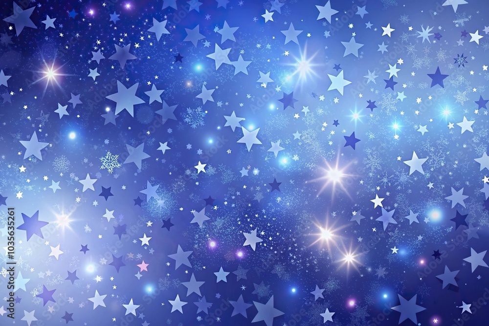 A stylized pattern of cobalt blues and pale lavenders creates a mesmerizing, abstract design reminiscent of a moonlit night sky filled with twinkling stars, moonlit night, cobalt blue A stylized pattern of cobalt blues and pale lavenders creates a mesmerizing, abstract design reminiscent of a moonlit night sky filled with twinkling stars, moonlit night, cobalt blue