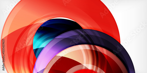 Circles, round elements, ring shapes premium background. Vector Illustration For Wallpaper, Banner, Background, Card, Book Illustration, landing page