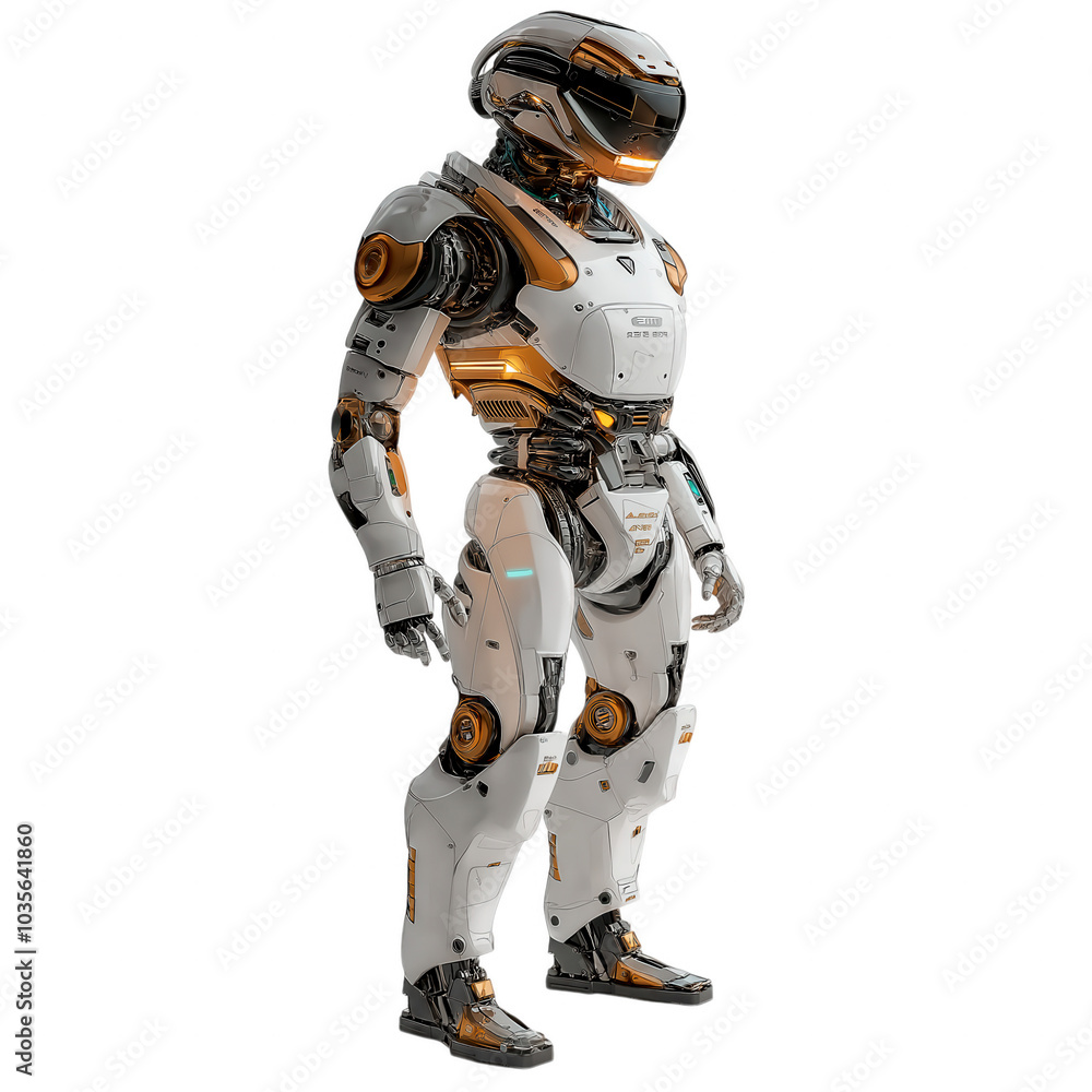 Futuristic Robot Pose Futuristic Robot Pose