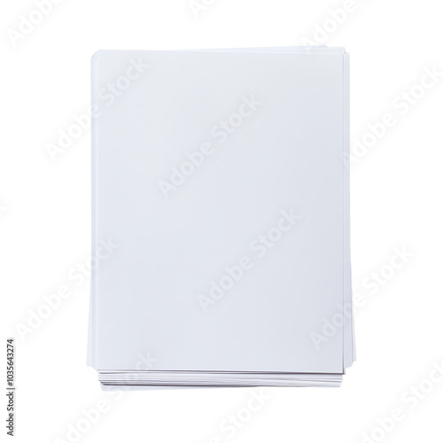 Stack of blank white paper sheets for office, school, and art use. Perfect for printing, drawing, crafting, and writing projects.