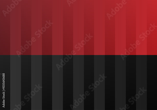 Fondo de mitad de degradado rojo y negro con barras claro oscuro verticales