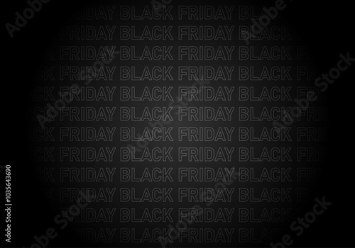 Fondo de patrón de black friday en degradado negro