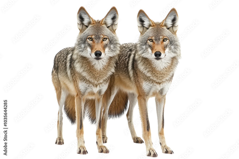 Coyote Isolated on transparent Background Perfect for Educational Materials or Wildlife Articles and Publications Coyote Isolated on transparent Background Perfect for Educational Materials or Wildlife Articles and Publications