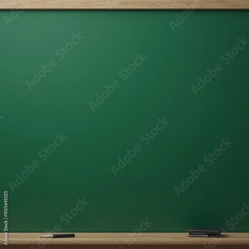 back to school, green chalkboard with frame, Education concepts. green background, a blank green board school, a blank green chalkboard, green chalkboard with chalk on blackboard photo