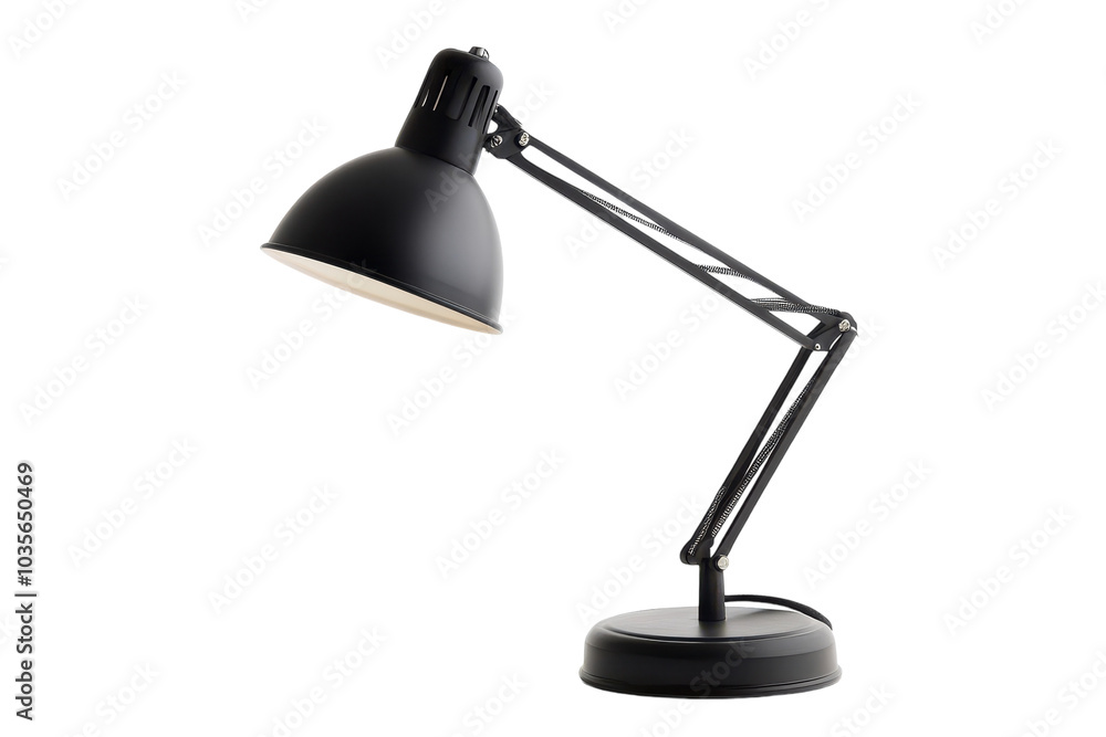 Brighten Your Space with a Modern Desk Lamp Isolated on transparent Background for Home Office and Interior Design Projects