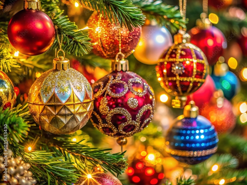Captivating Macro Photography of Christmas Tree Decorations for Holiday Magic Captivating Macro Photography of Christmas Tree Decorations for Holiday Magic