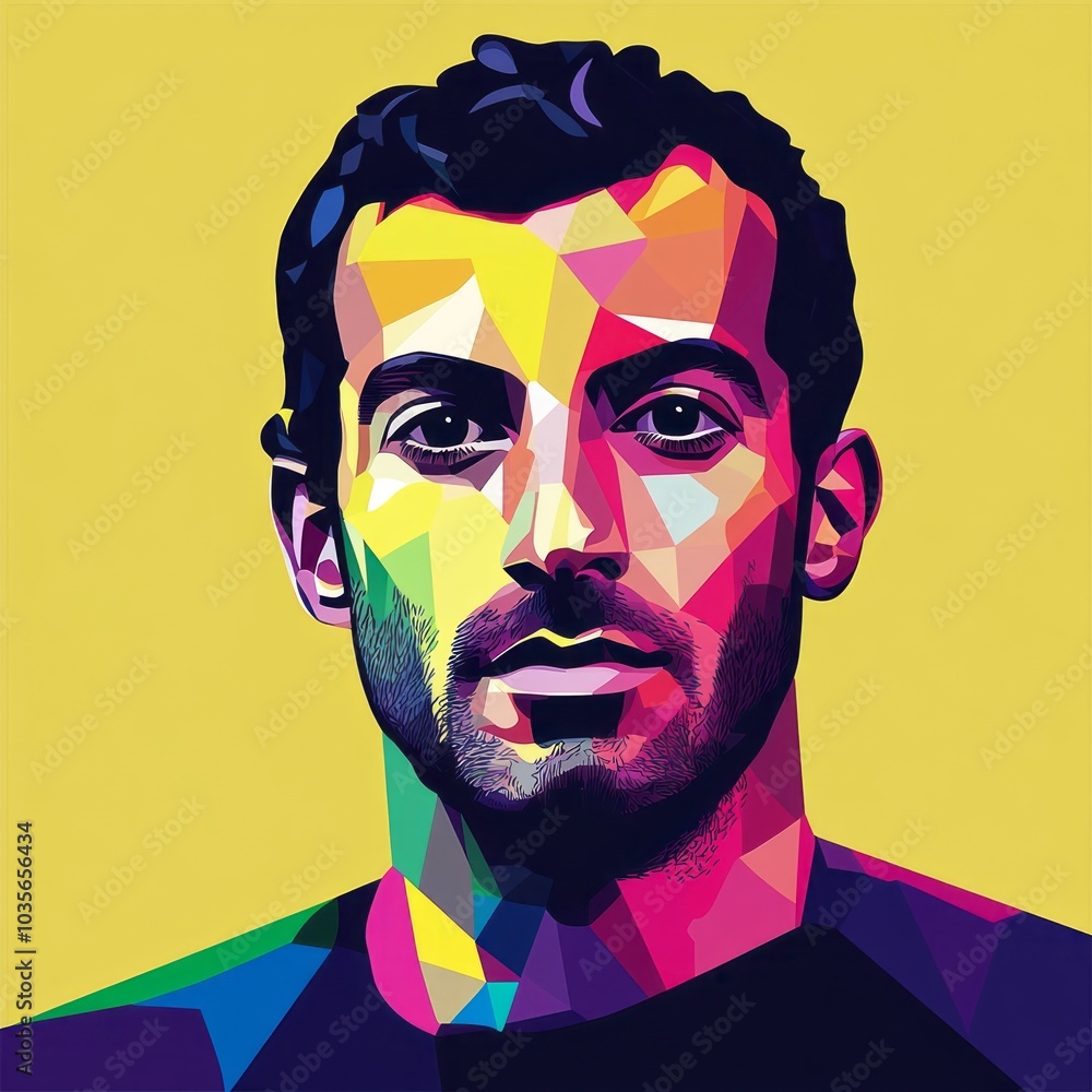pop art football player pop art football player
