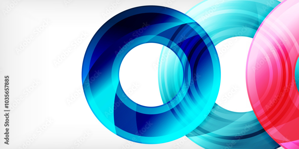 Fototapeta premium Circles, round elements, ring shapes premium background. Vector Illustration For Wallpaper, Banner, Background, Card, Book Illustration, landing page