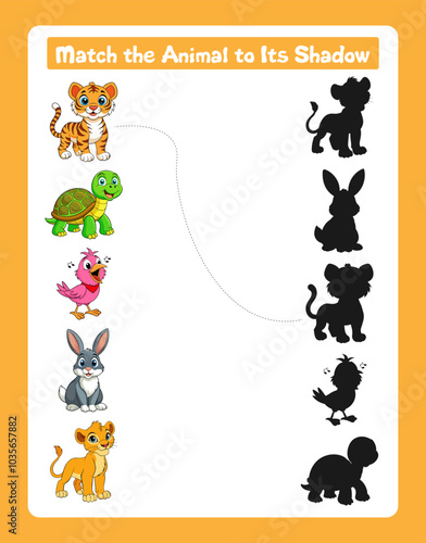 Match the Animal to Its Shadow 2